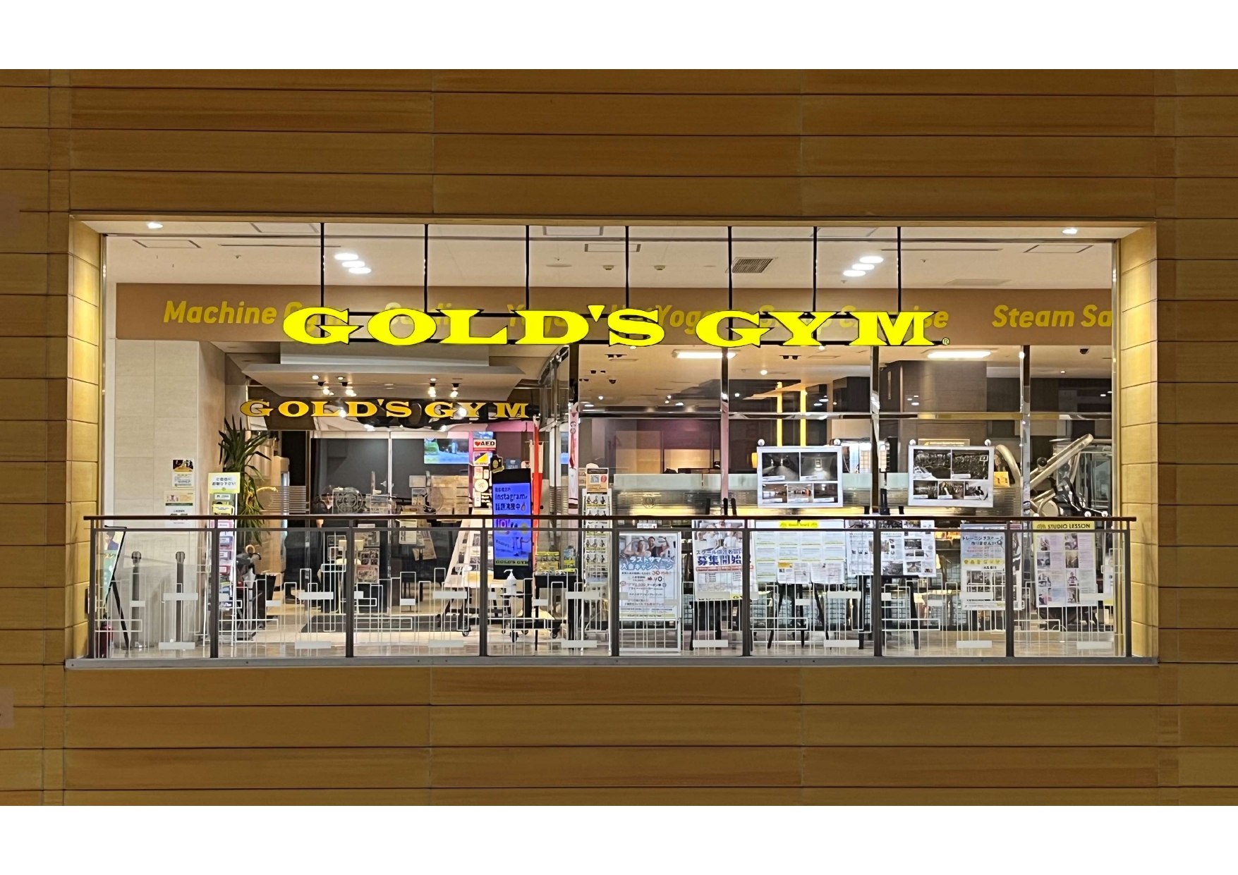 ゴールドジム南船橋千葉店の館内